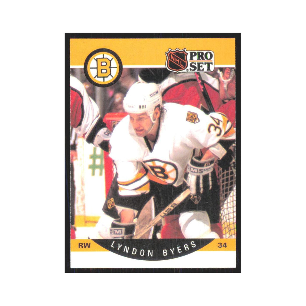 1990 Pro Set Lyndon Byers Boston Bruins #3