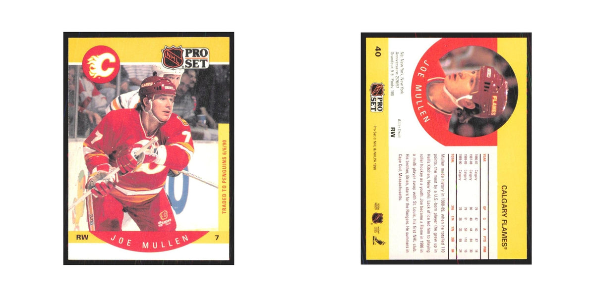 1990 Pro Set Joe Mullen Calgary Flames #40