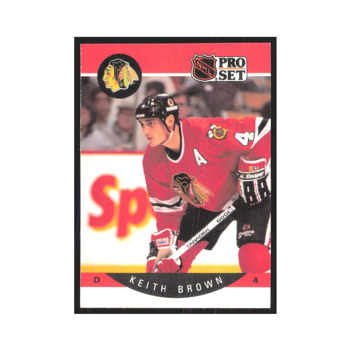 1990 Pro Set Keith Brown Chicago Blackhawks #49