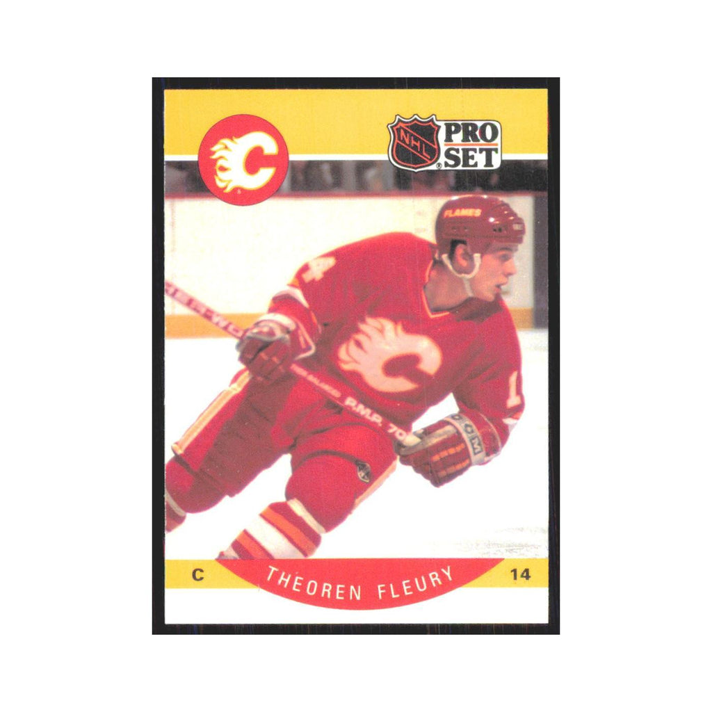 1990 Pro Set Theoren Fleury Calgary Flames #33