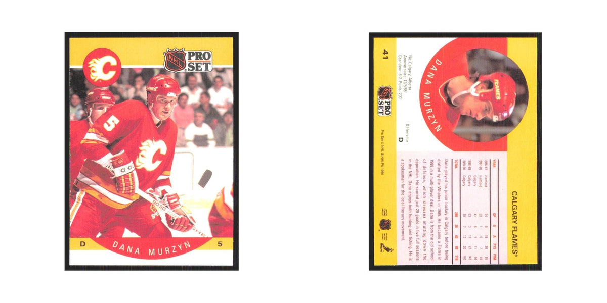 1990 Pro Set Dana Murzyn Calgary Flames #41