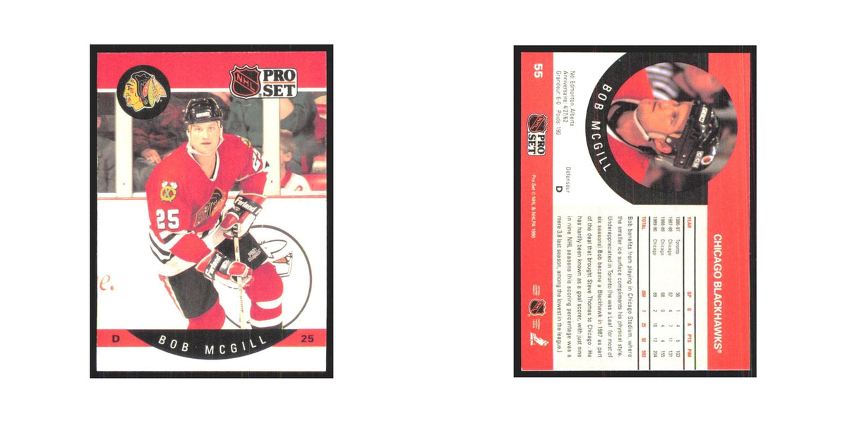 1990 Pro Set Chicago Stadium Chicago Blackhawks #55