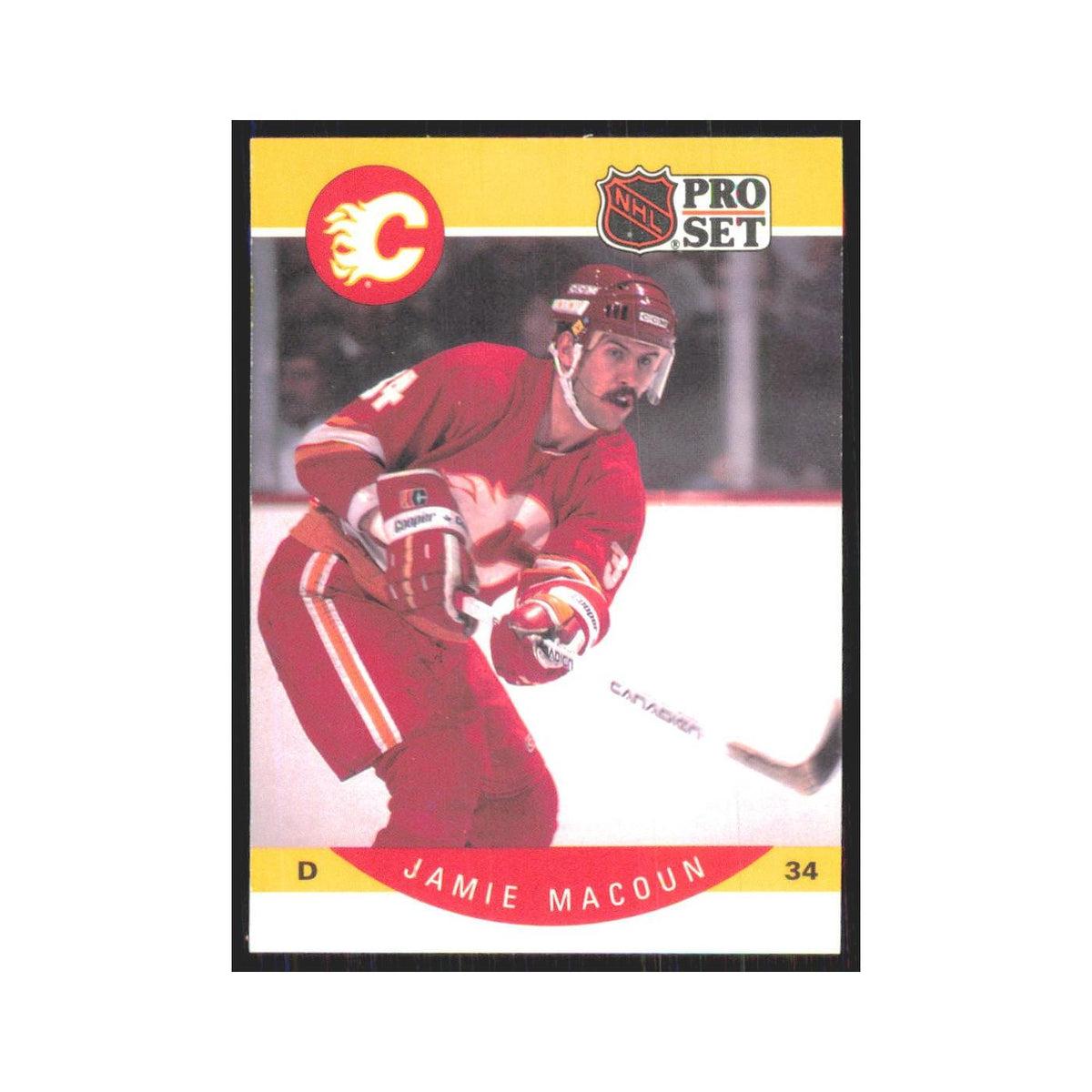 1990 Pro Set Jamie Macoun Calgary Flames #37