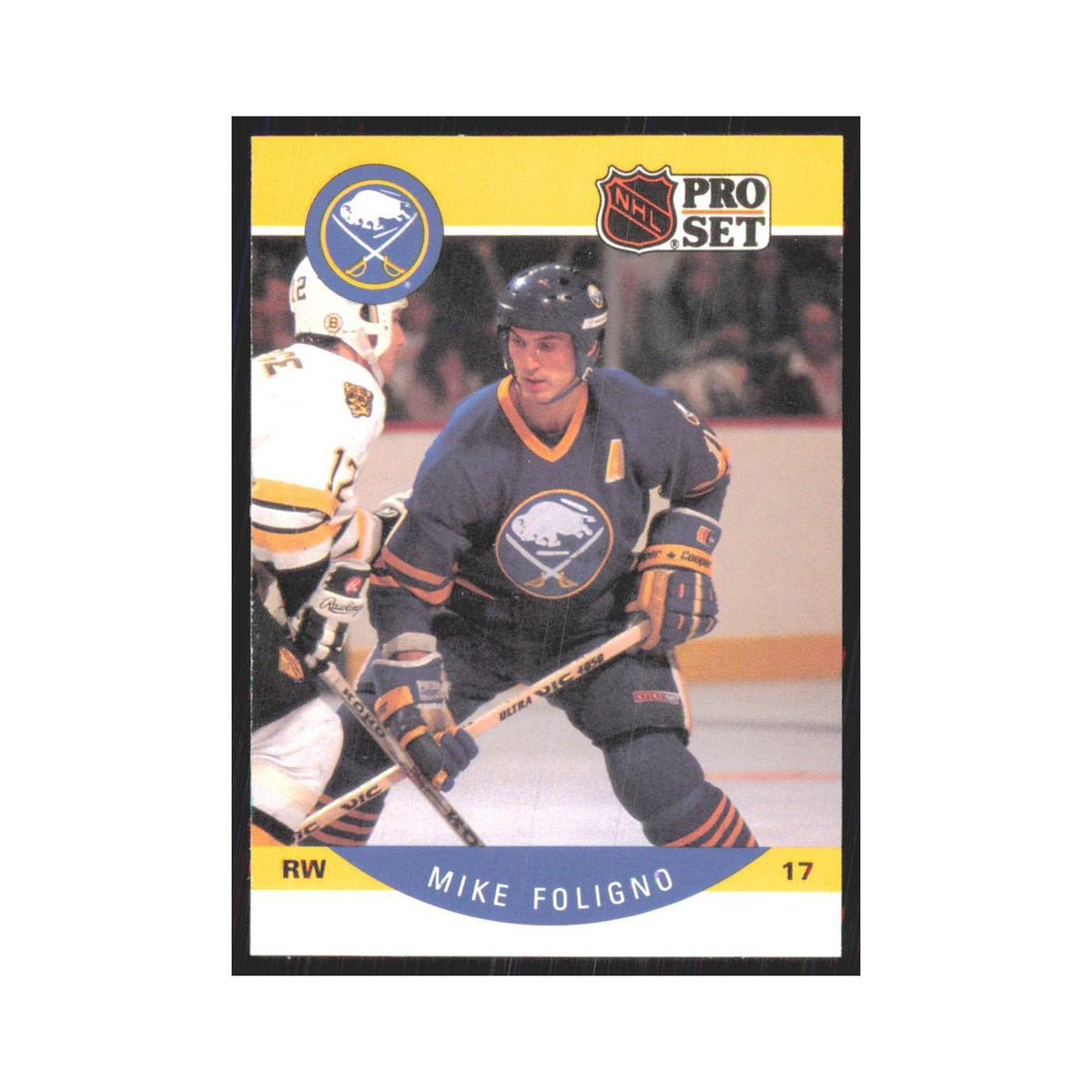 1990 Pro Set Mike Foligno Buffalo Sabres #20