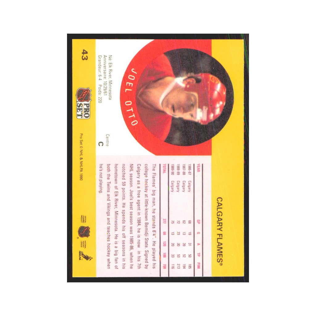 1990 Pro Set Joel Otto Calgary Flames #43