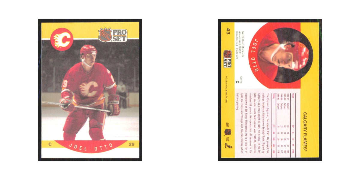 1990 Pro Set Joel Otto Calgary Flames #43