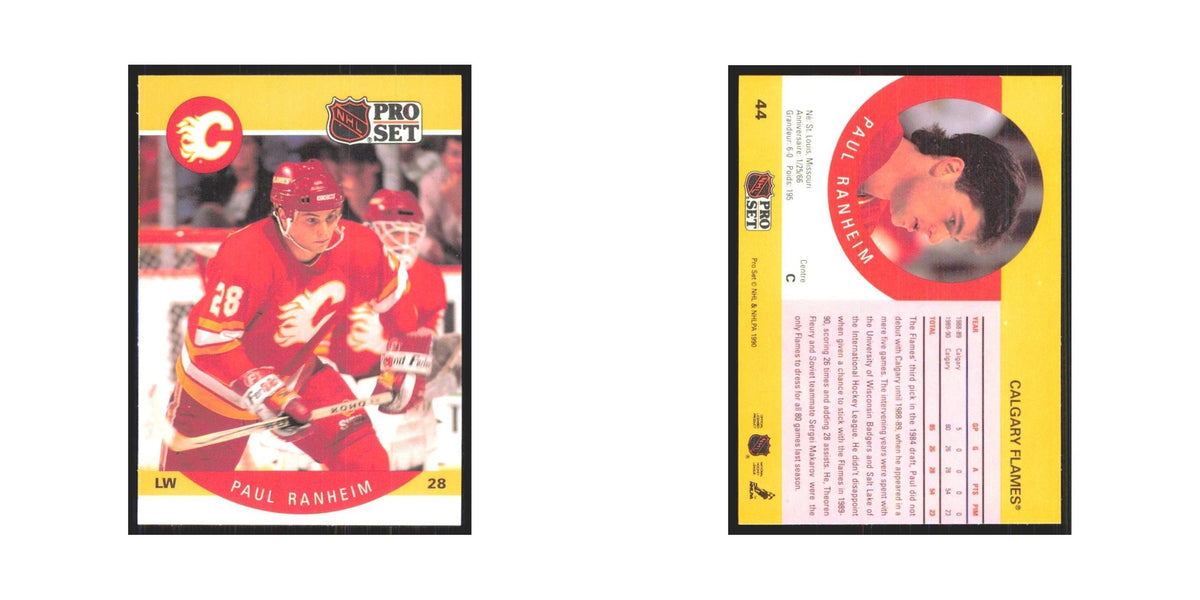 1990 Pro Set Paul Ranheim Calgary Flames #44