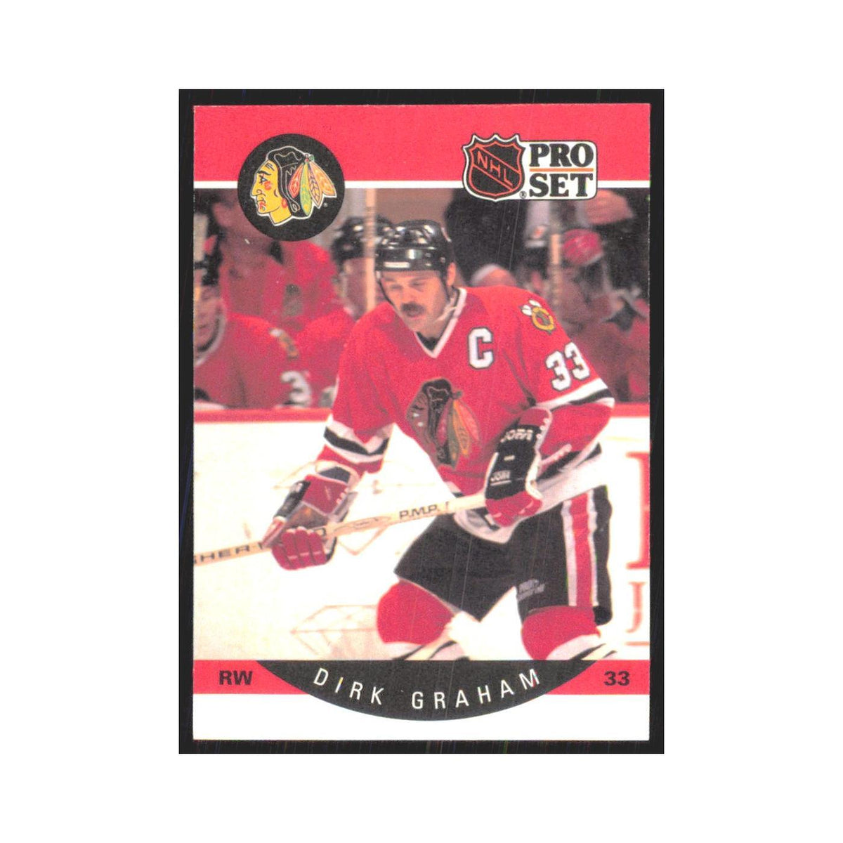 1990 Pro Set Dirk Graham Chicago Blackhawks #51