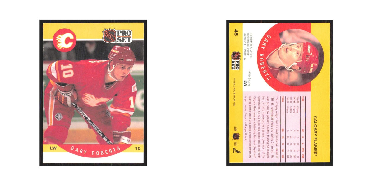 1990 Pro Set Gary Roberts Calgary Flames #45