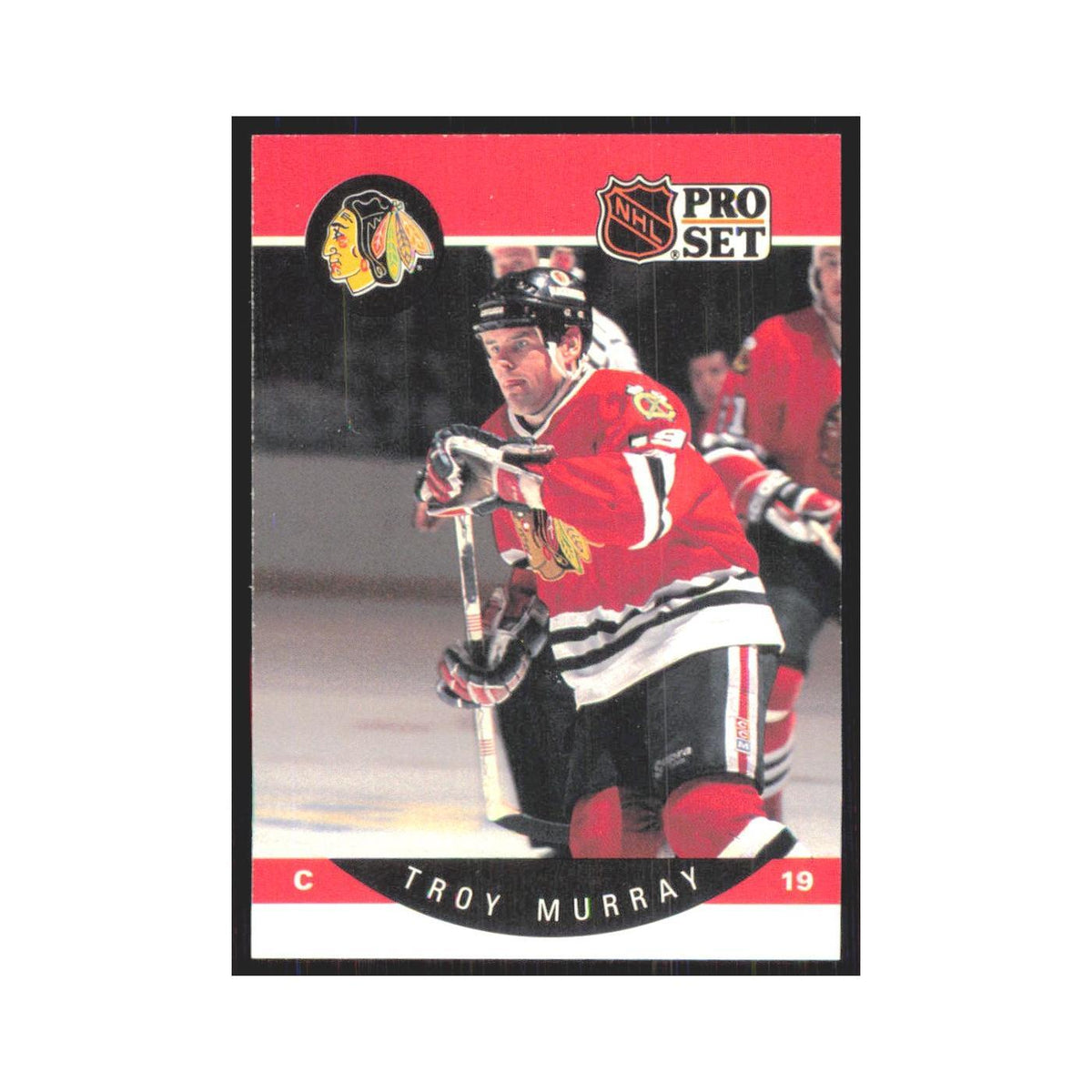 1990 Pro Set Troy Murray Chicago Blackhawks #57