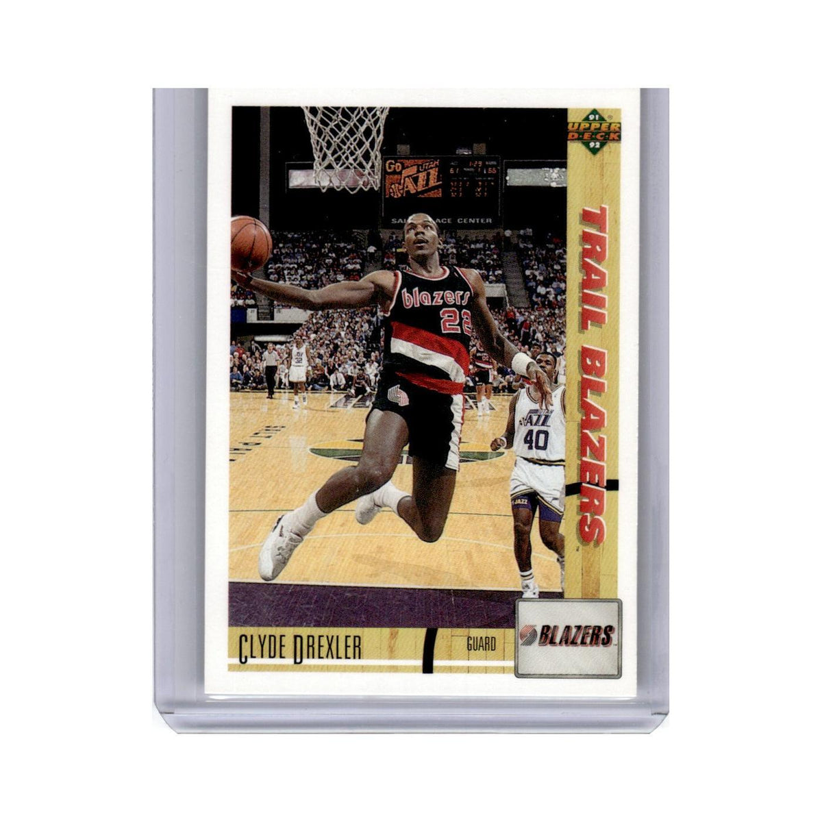 Clyde Drexler 1991 Upper Deck #357 Portland Trail Blazers Basketball Card NM