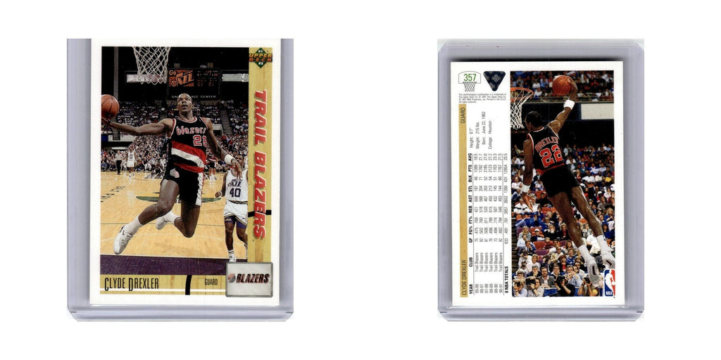 Clyde Drexler 1991 Upper Deck #357 Portland Trail Blazers Basketball Card NM