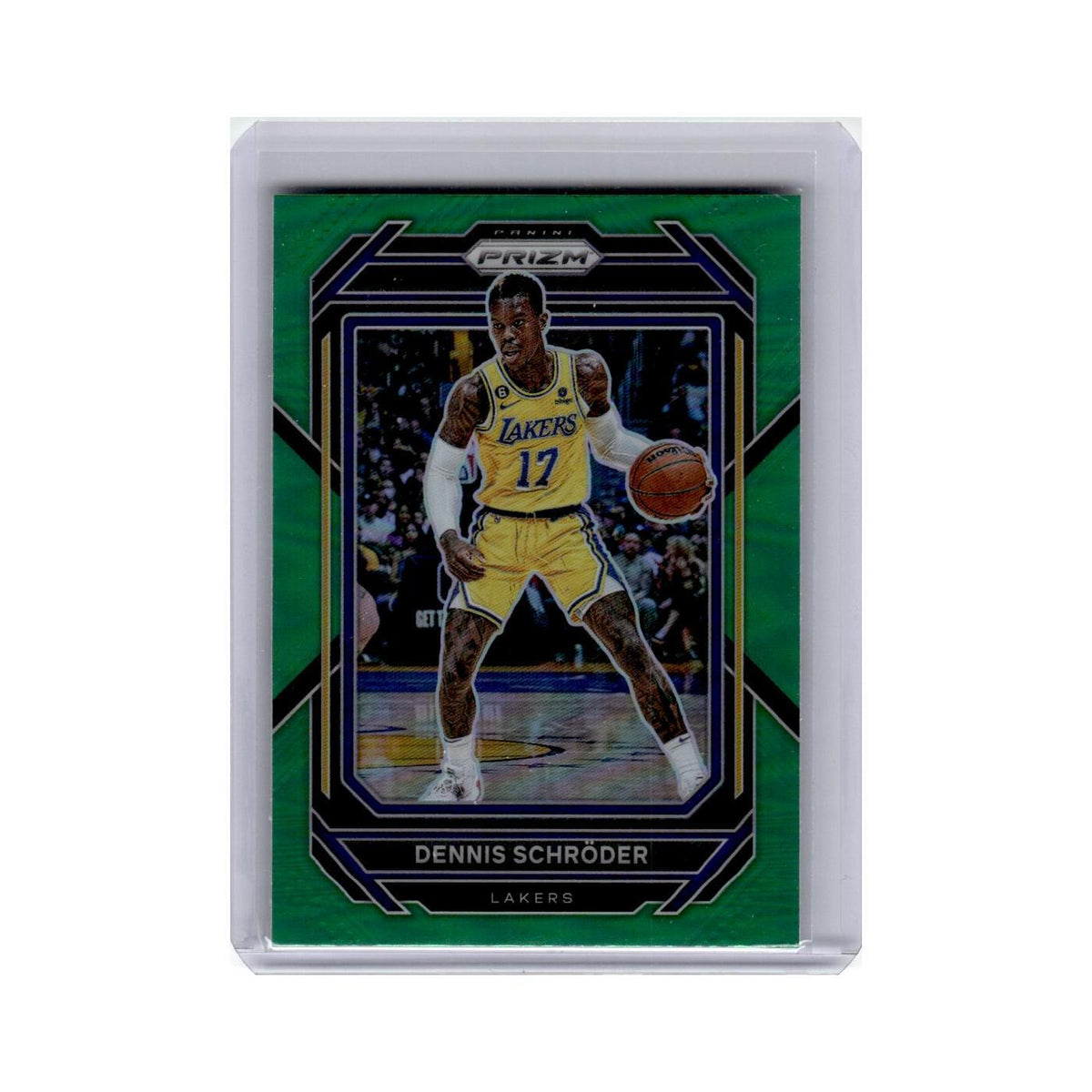 Dennis Schroder 2022 Panini Prizm Green #185 Los Angeles Lakers NM
