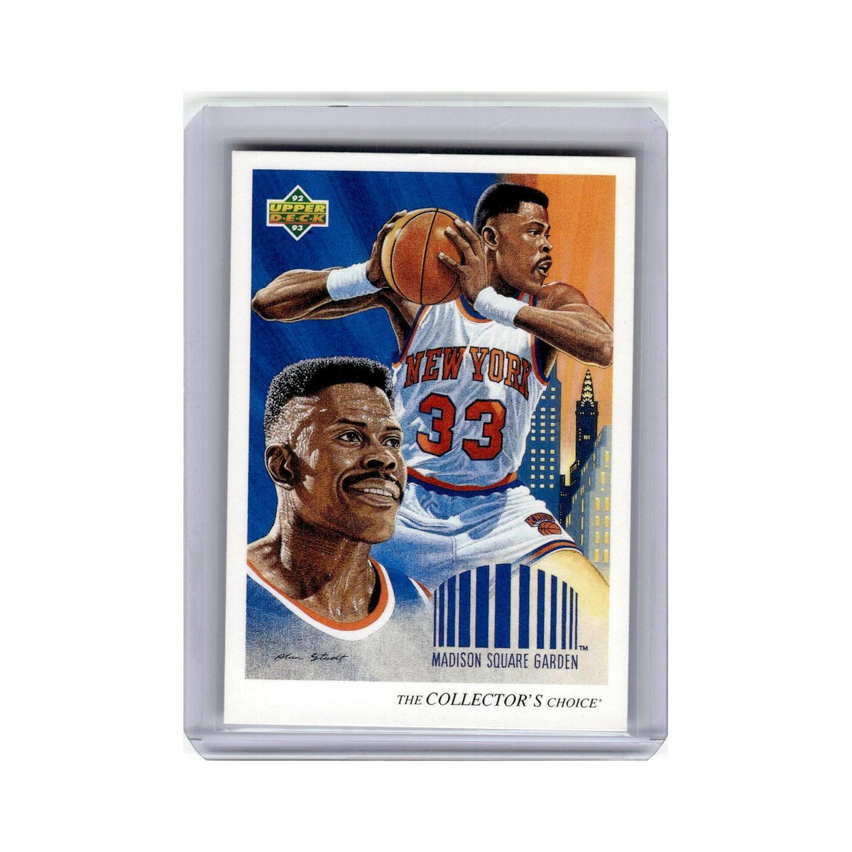 Patrick Ewing 1992 Upper Deck #46 New York Knicks Basketball Card NM