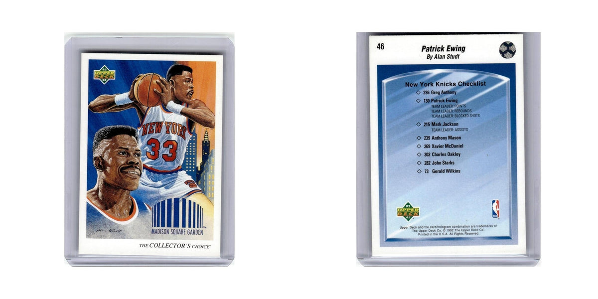 Patrick Ewing 1992 Upper Deck #46 New York Knicks Basketball Card NM