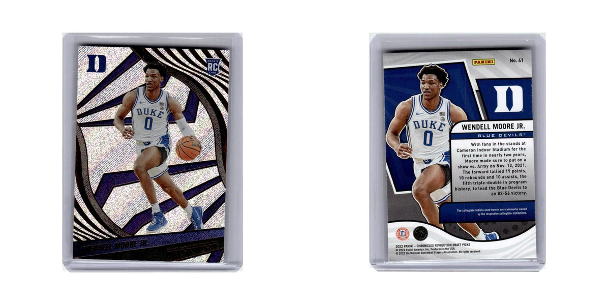 Wendell Moore Jr. Rookie 2022 Panini Chronicles Draft Picks Revolution #41 NM