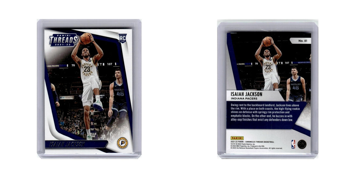 Isaiah Jackson Rookie 2021 Panini Chronicles Threads #81 Indiana Pacers NM