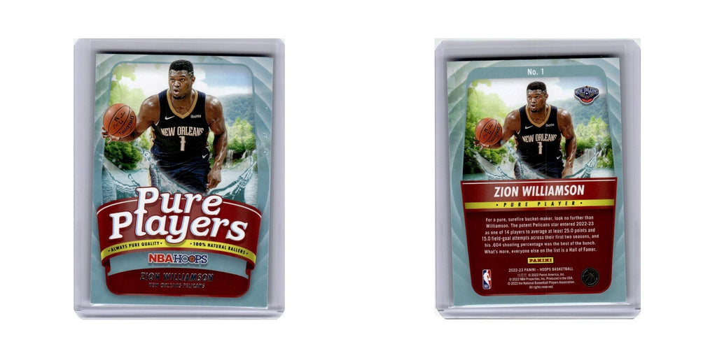 Zion Williamson 2022 Hoops Pure Players #1 New Orleans Pelicans NM