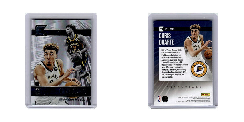 Chris Duarte Rookie 2021 Panini Chronicles Essentials #321 Indiana Pacers NM