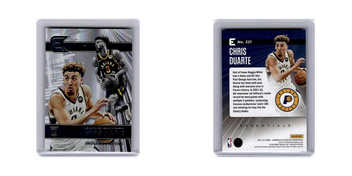 Chris Duarte Rookie 2021 Panini Chronicles Essentials #321 Indiana Pacers NM
