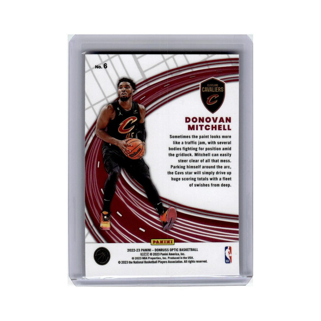 Donovan Mitchell 2023 Donruss Optic #6 Cleveland Cavaliers Basketball Card NM