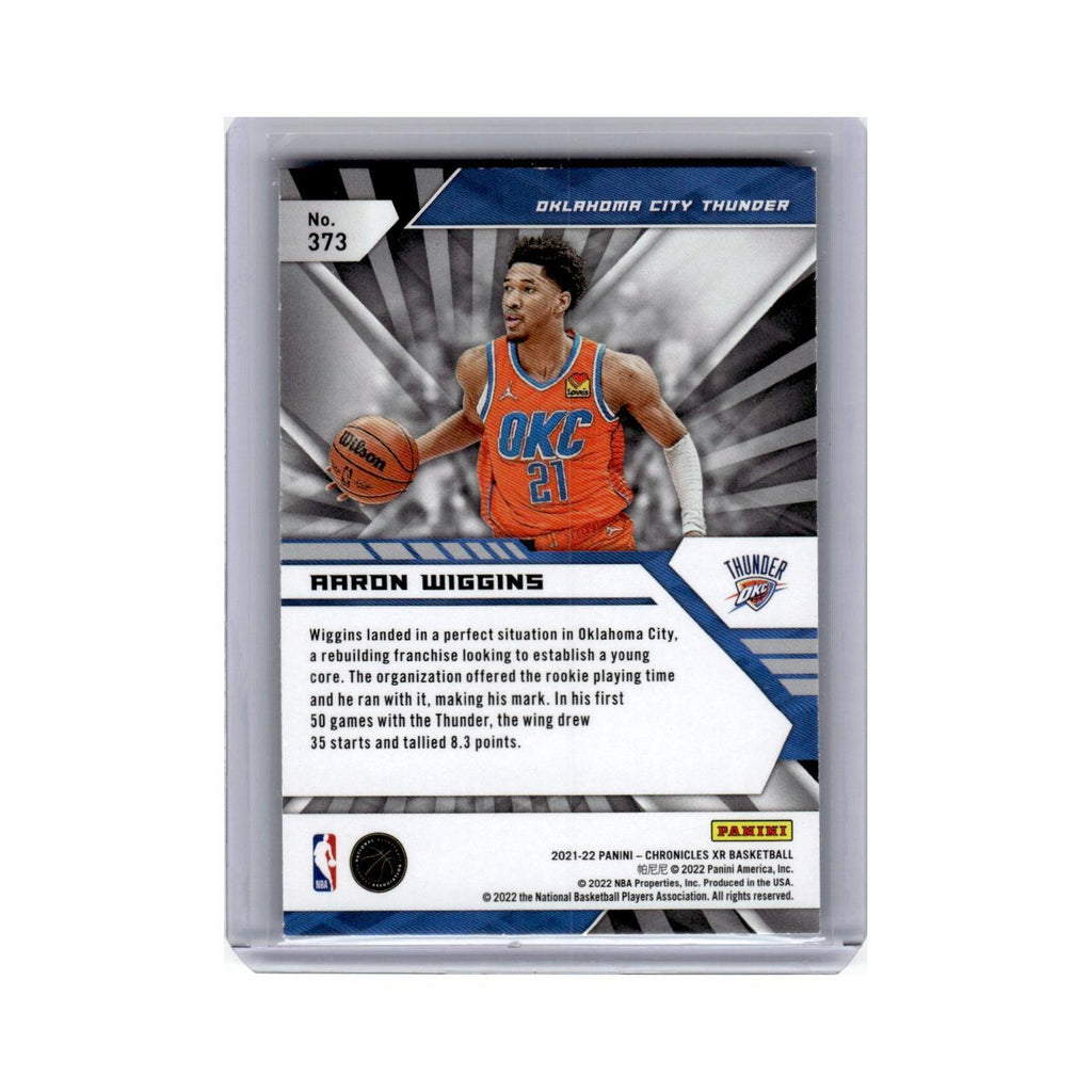 Aaron Wiggins Rookie 2021 Panini Chronicles XR #373 Oklahoma City Thunder NM