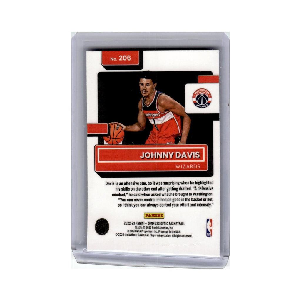 Johnny Davis Rookie 2022 Donruss Optic #206 Washington Wizards NM