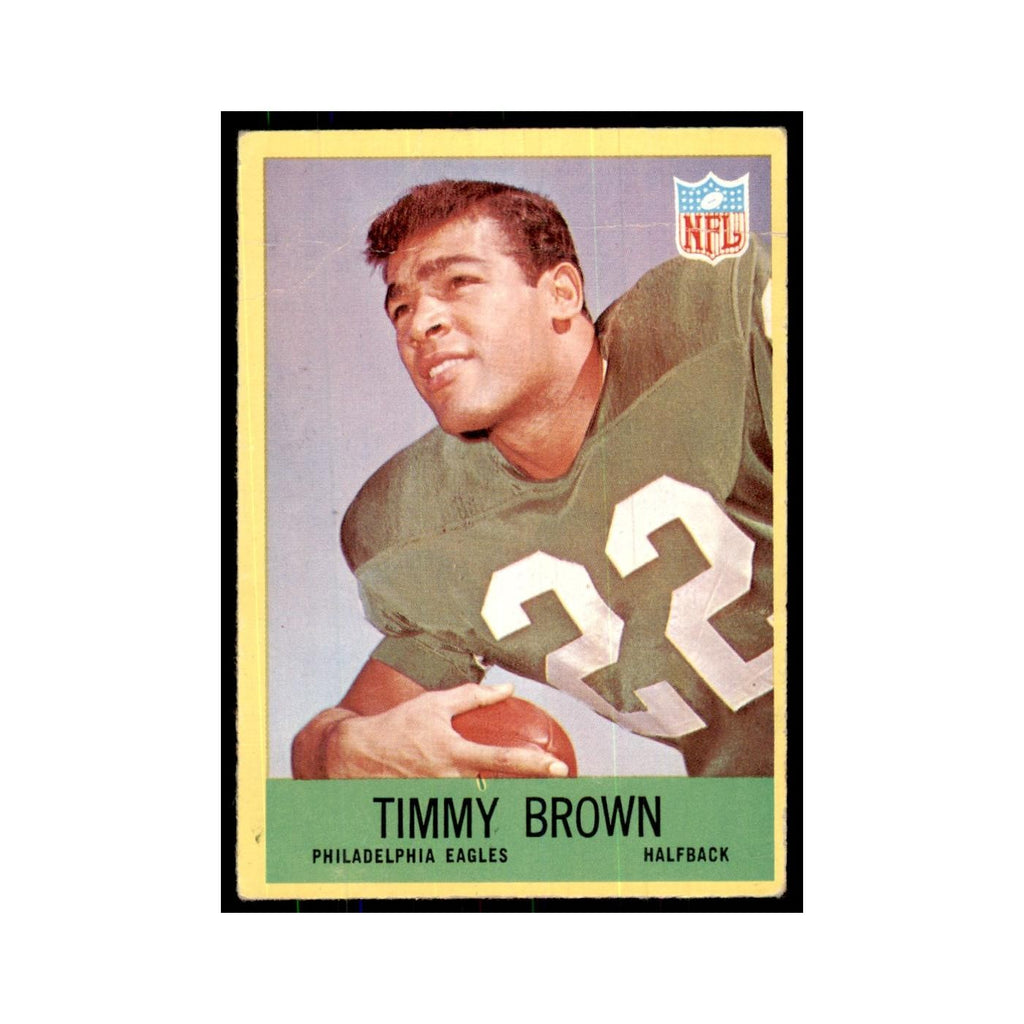 1967 Philadelphia (damaged) Timmy Brown Football Cards #136