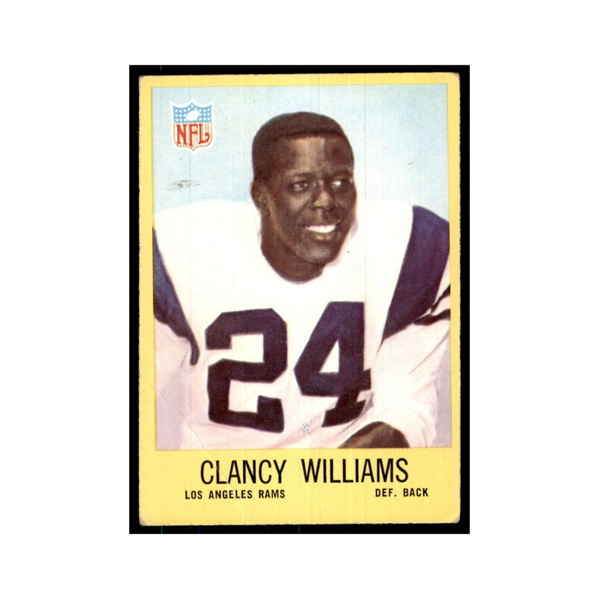 1967 Philadelphia (damaged) Clancy Williams Football Cards #95