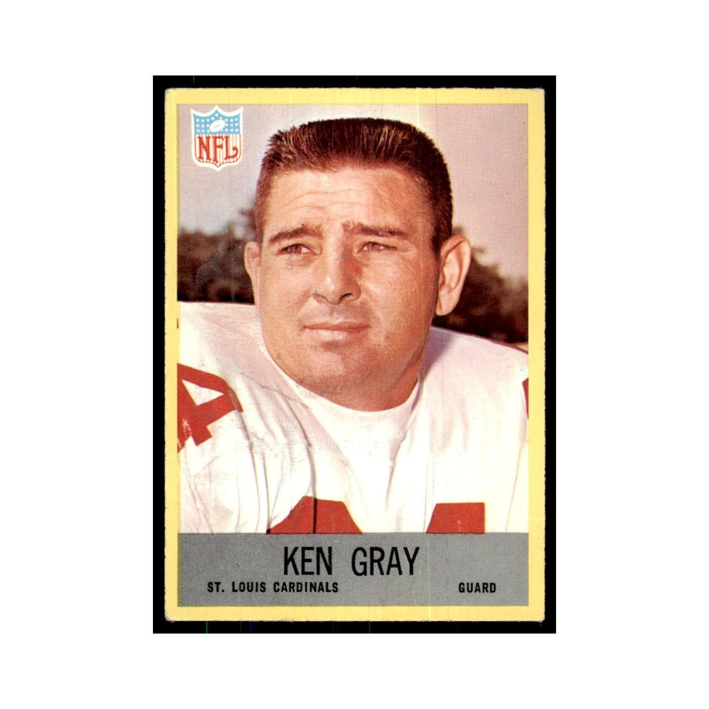 1967 Philadelphia (damaged) Ken Gray Football Cards #160
