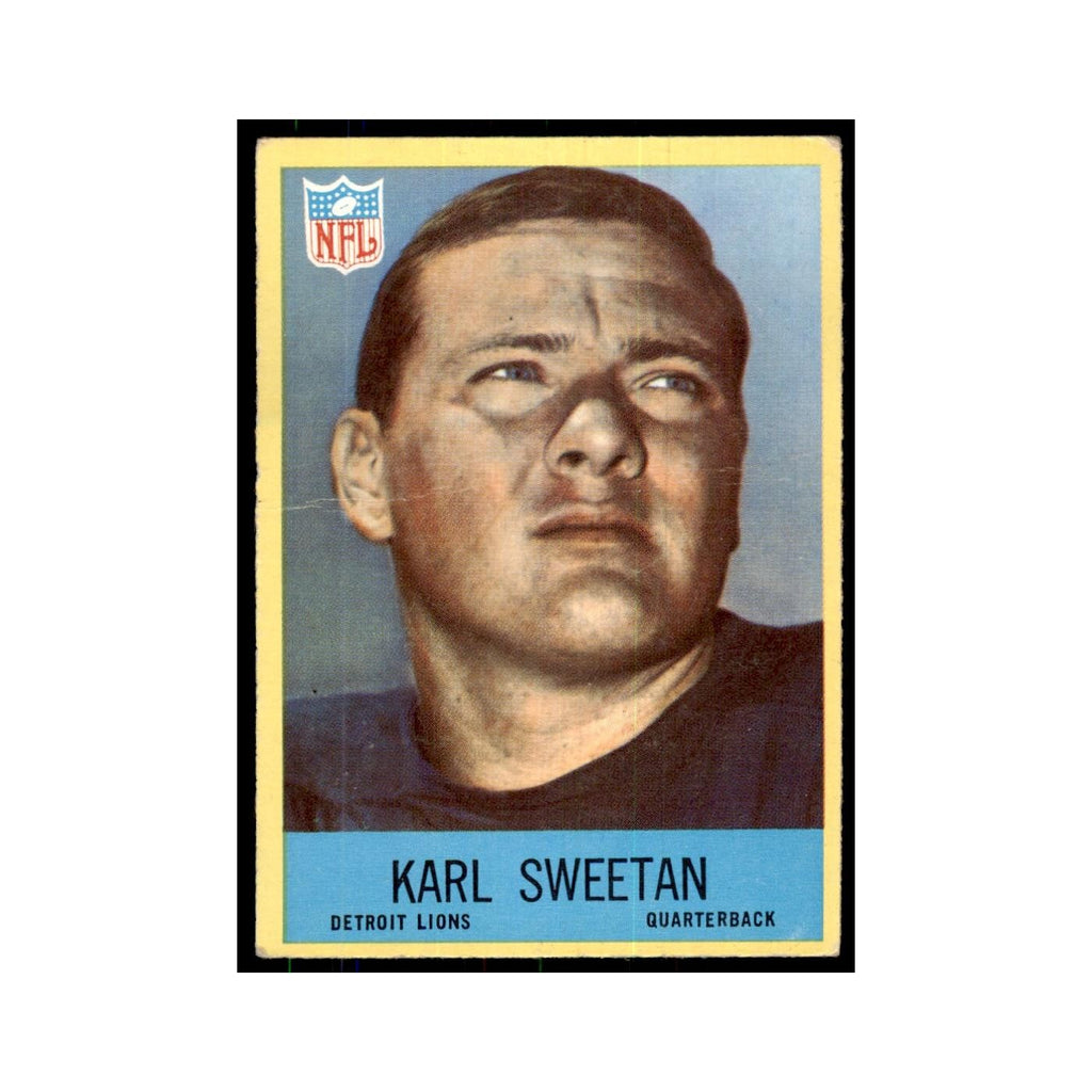 1967 Philadelphia (damaged) Karl Sweetan Football Cards #71