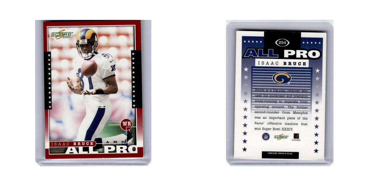 Isaac Bruce 2000 Score #254 St. Louis Rams Football Card NM