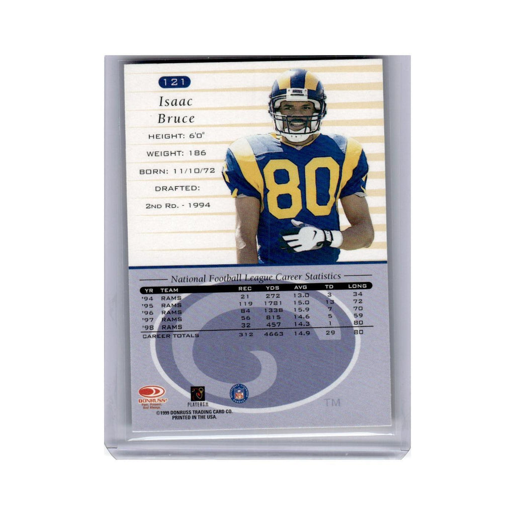 Isaac Bruce 1999 Donruss #121 St. Louis Rams Football Card NM