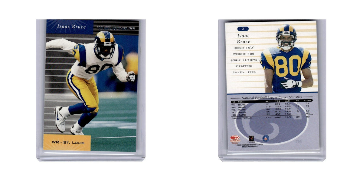 Isaac Bruce 1999 Donruss #121 St. Louis Rams Football Card NM