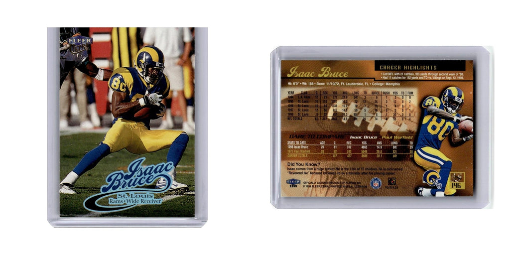 Isaac Bruce 1999 Fleer Ultra #146 St. Louis Rams Football Card NM