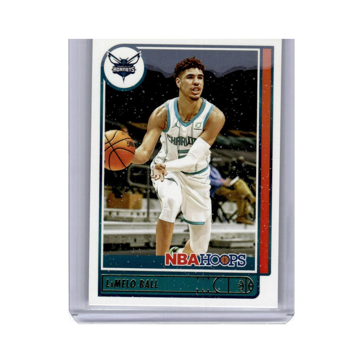 LaMelo Ball 2021 Hoops #140 Charlotte Hornets Basketball Card NM