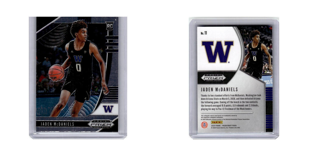 Jaden McDaniels Rookie 2020 Panini Chronicles Select #11 Washington Huskies NM