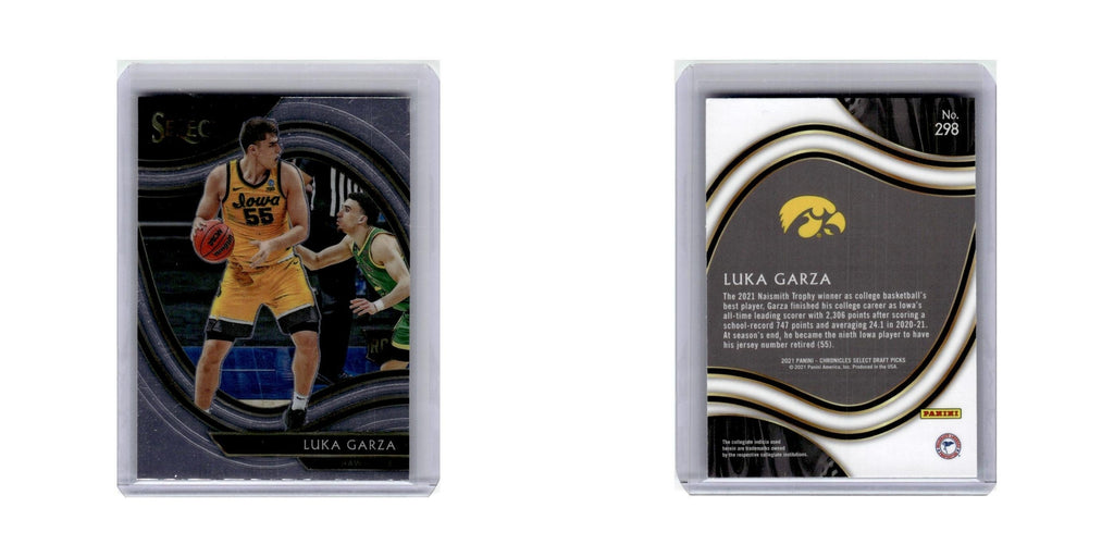 Luka Garza Rookie 2021 Panini Chronicles Select #298 Iowa Hawkeyes NM