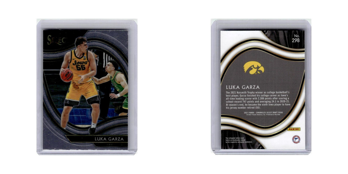 Luka Garza Rookie 2021 Panini Chronicles Select #298 Iowa Hawkeyes NM