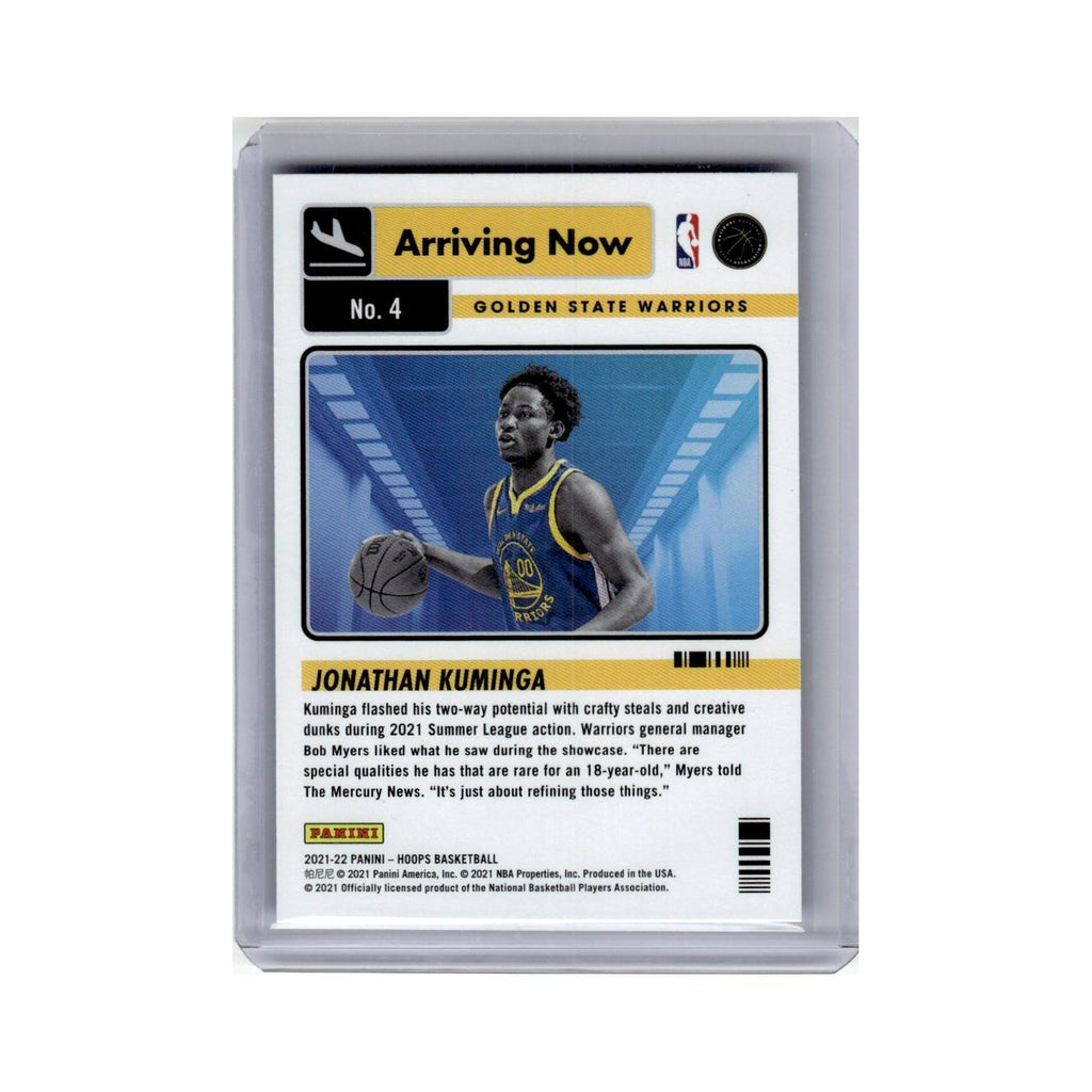 Jonathan Kuminga 2021 Hoops Arriving Now #4 Golden State Warriors NM