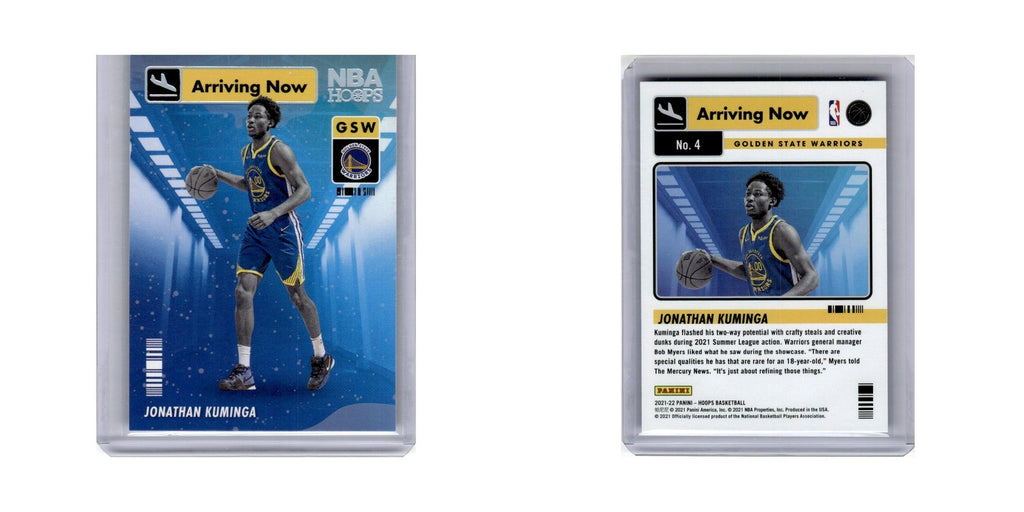 Jonathan Kuminga 2021 Hoops Arriving Now #4 Golden State Warriors NM