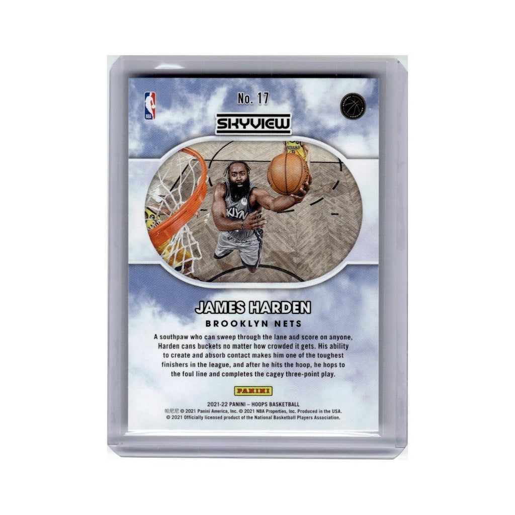 James Harden 2021 Hoops Skyview #17 Brooklyn Nets Basketball Card NM