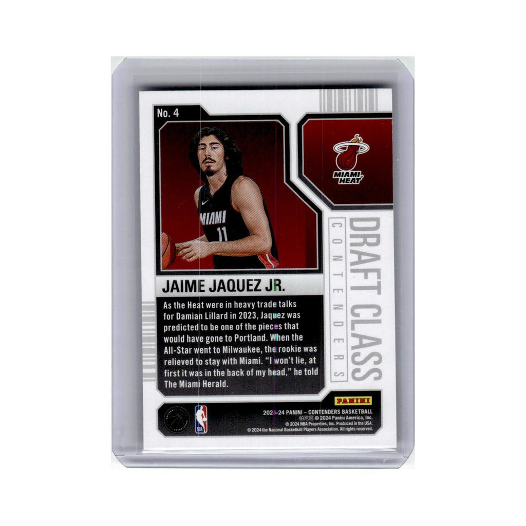 Jaime Jaquez Jr. Rookie 2023 Panini Contenders Draft Class #4 Miami Heat NM