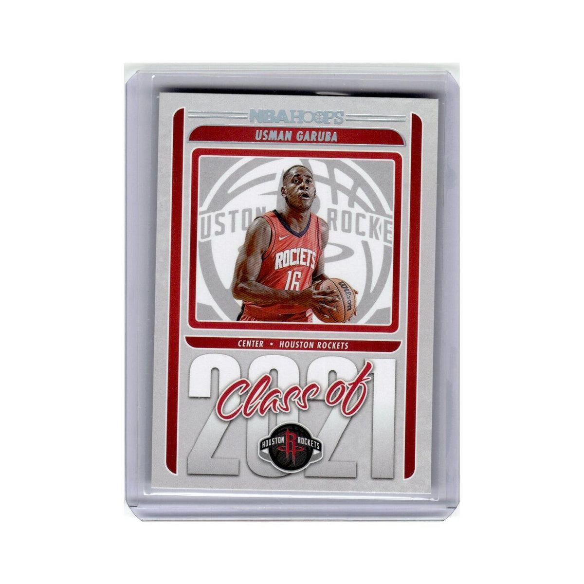 Usman Garuba 2021 Hoops #12 Houston Rockets Basketball Card NM
