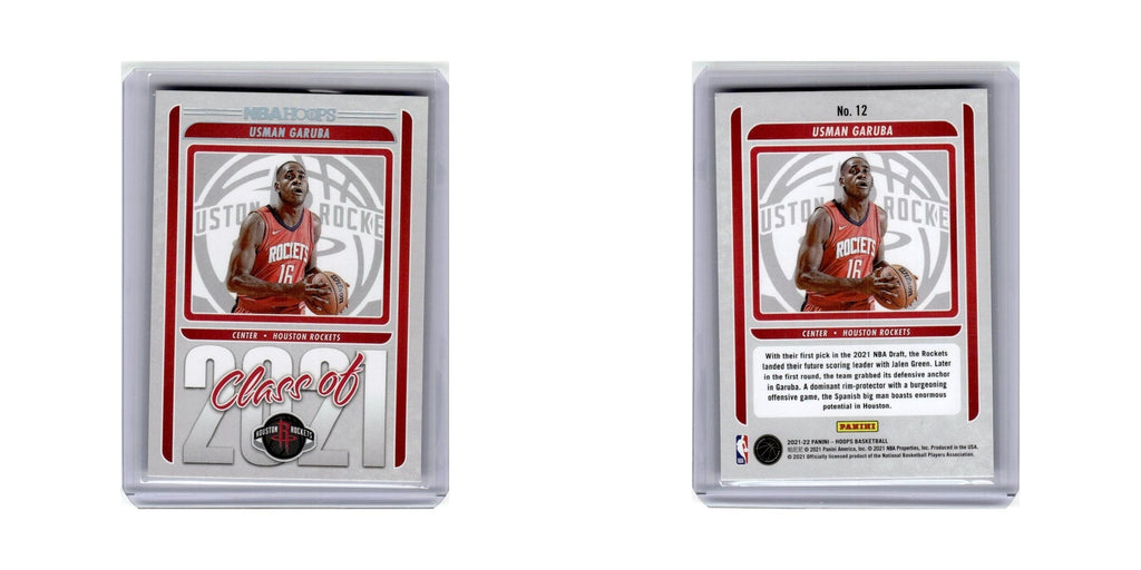 Usman Garuba 2021 Hoops #12 Houston Rockets Basketball Card NM