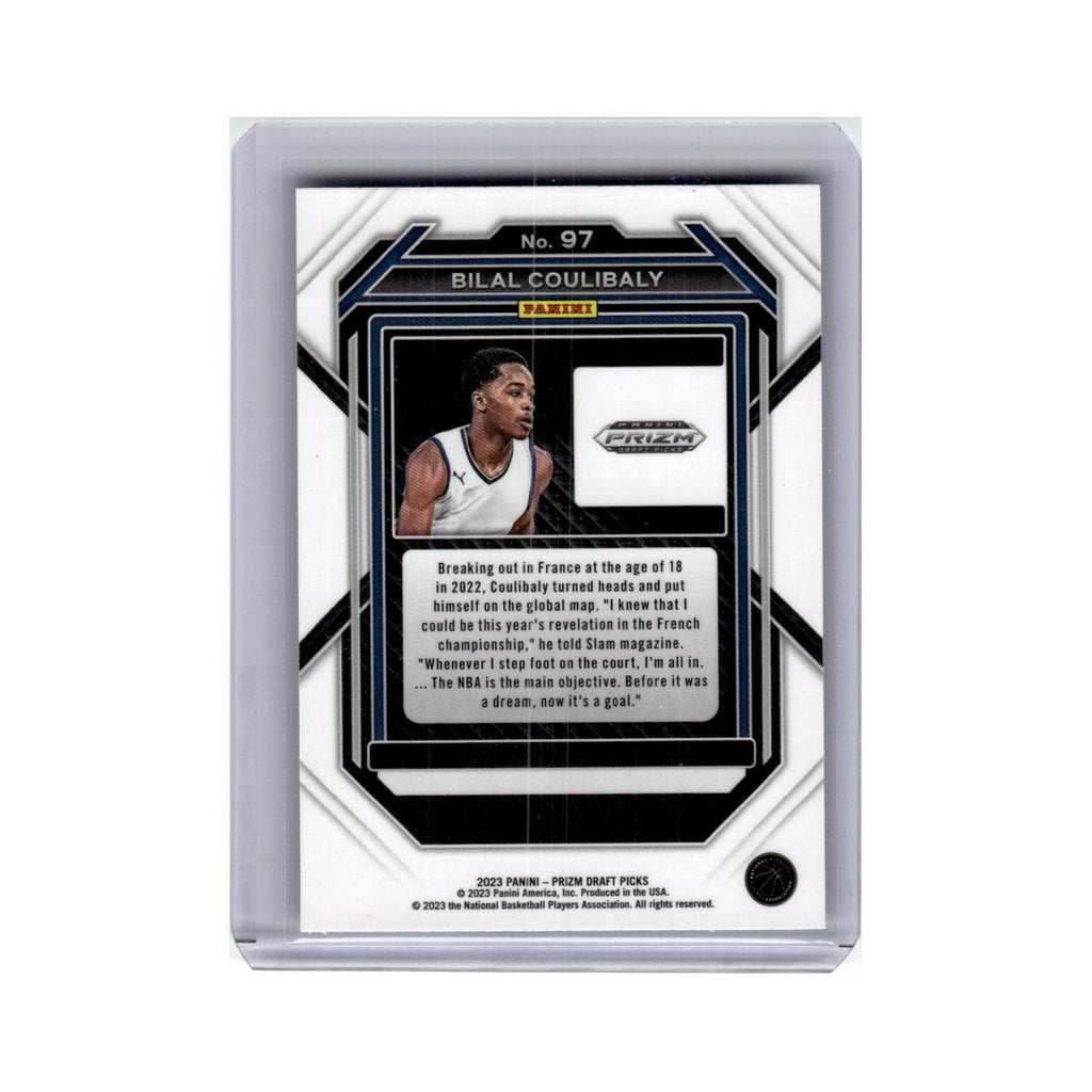 Bilal Coulibaly Rookie 2023 Panini Prizm Draft Picks #97 Basketball Card NM