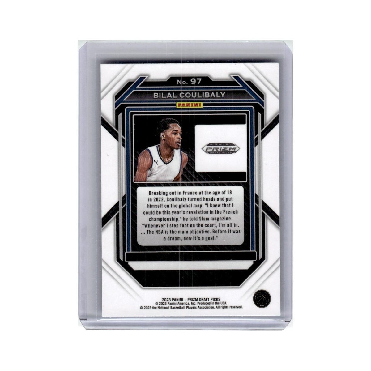 Bilal Coulibaly Rookie 2023 Panini Prizm Draft Picks #97 Basketball Card NM