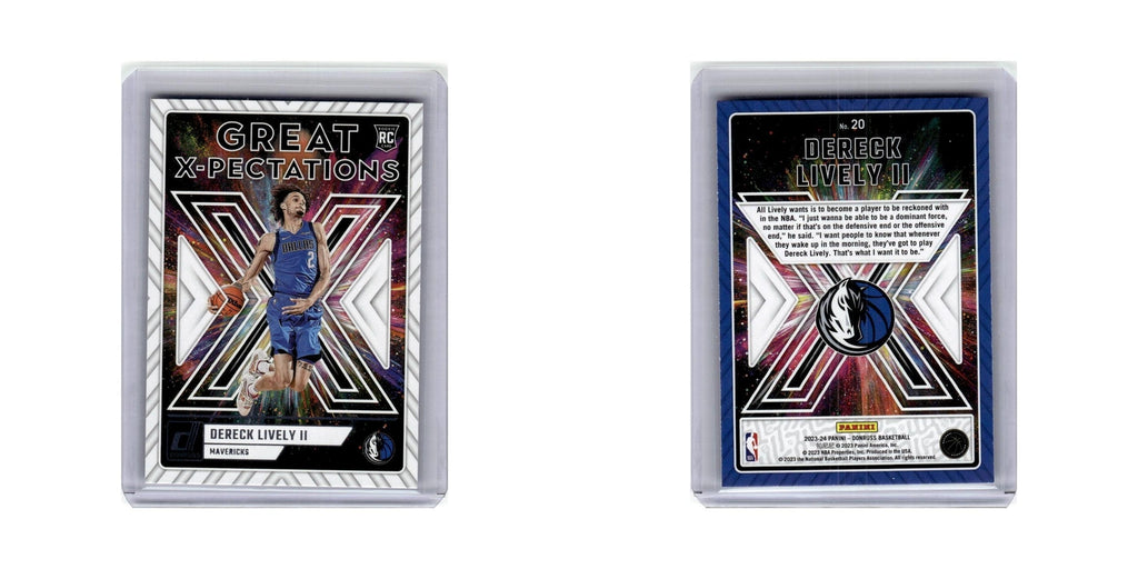 Dereck Lively II Rookie 2023 Donruss Great X-Pectations #20 Dallas Mavericks NM