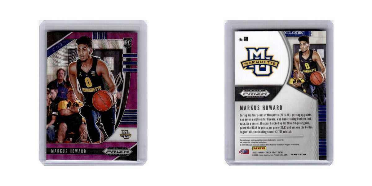 Markus Howard Rookie 2020 Panini Prizm Draft Picks #80 NM