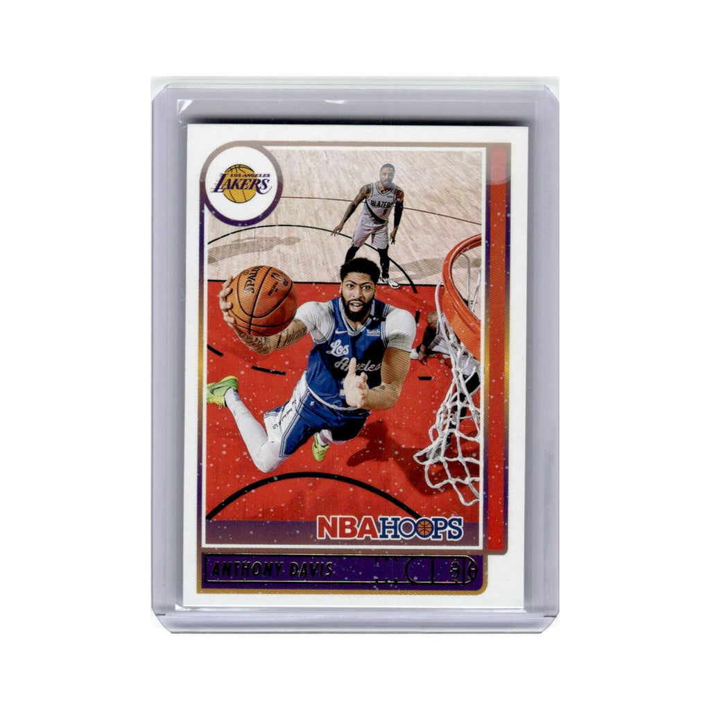 Anthony Davis 2021 Hoops #146 Los Angeles Lakers Basketball Card NM